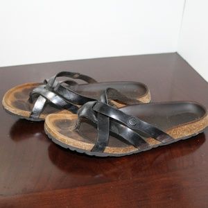 Birkenstock BIRKI FlOW silver strappy sandal